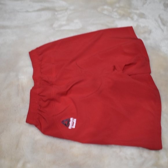 Men's Reebok Cross Fit Training Shorts Small Red Lightweight Athletic Activewear - Picture 7 of 9